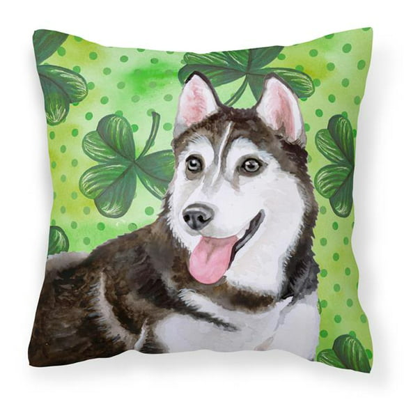 Multicolor 16x16 Fox Republic Design Siberian Husky Dog Face Throw Pillow 